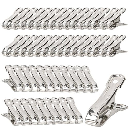 50 PCS Garden Clips for Netting - Stainless Steel Greenhouse Clamps