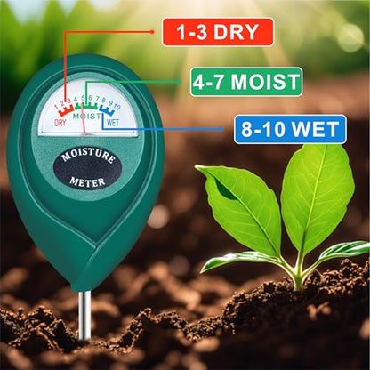XLUX 2 Pack Long Probe Plant Soil Moisture Meter, Battery-Free - size: 40CM-2 Pack