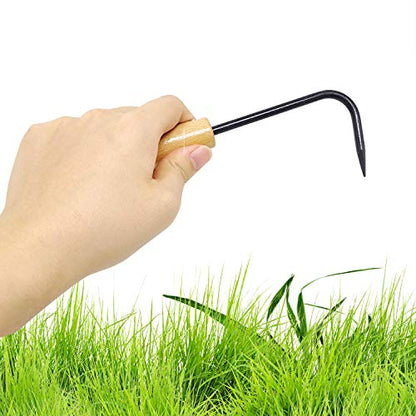 Honbay 1PCS Hand Weeder Single-Claw Weed Remover Tool Small Weeding Tool for Home Outdoor Garden (8.5")