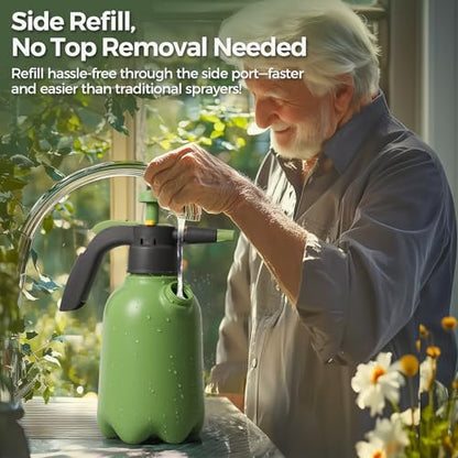 T4U Pump Sprayer 0.5 Gallon, Hand Pressure Spray Bottle for Plants