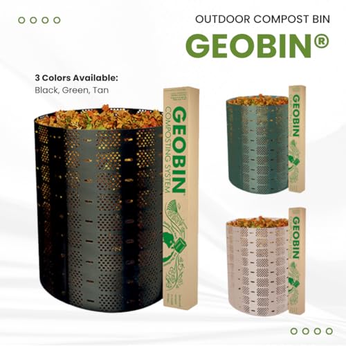 Compost Bin by GEOBIN - 246 Gallon, Expandable, Easy Assembly, Made in The USA (Green) - color: Green