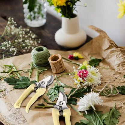 50 Pcs Garden Shears Garden Scissors Trimming Plant Clippers Flower Cutters for Stems Floral Snips Floral Tools Pruners for Flower for Yard Orchard Cutting Bushes Fruit Picking Tree Bonsai
