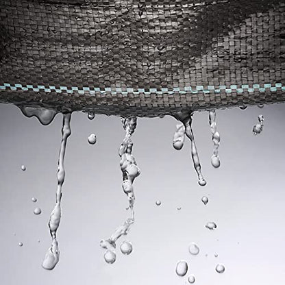 GardenMate 6 x 49 feet Sheet Woven Weed Control Fabric - Stabilized Black Heavy Duty Landscape Ground Cover Membrane - size: 6 x 49 feet
