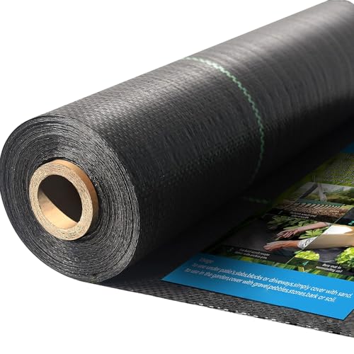 Weed Barrier Landscape Fabric Heavy Duty 3x300 FT，Garden Fabric Weed Barrier，Black Mulch for Landscaping, Weed Blocker Fabric Garden Bed Cover Garden Supplies (WBF-3ft x 300ft) - size: 3ft x 300ft