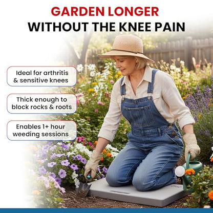 Aquamentor Kneeling Pad - Made in The USA - Firm, Durable and Thick Garden or Mechanics Foam Kneeling Pad, Great for Use Around The House, Garden, Job or Shop(17.5” x 8.0” x 1.5”, Black, 4-Pack) - size: 17.5" x 8" x 1.5" (4-Pack)