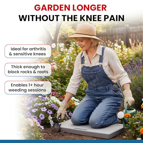 Aquamentor Kneeling Pad - Made in The USA - Firm, Durable and Thick Garden or Mechanics Foam Kneeling Pad, Great for Use Around The House, Garden, Job or Shop(17.5” x 8.0” x 1.5”, Black, 3-Pack) - size: 17.5" x 8" x 1.5" (3-Pack)