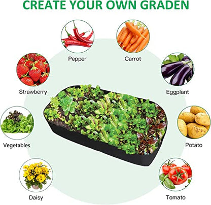 Feitore Fabric Raised Garden Bed, 2ft x 4ft Garden Grow Bags