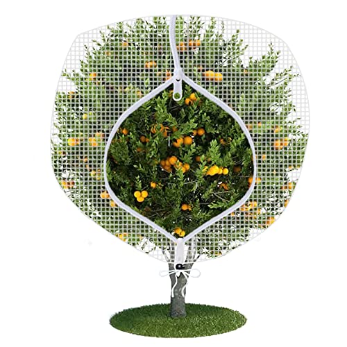 FONUNO Fruit Tree Netting with Zipper Birds Netting for Fruit Trees, White - color: White, size: 8 x 8 feet - 1 Pack