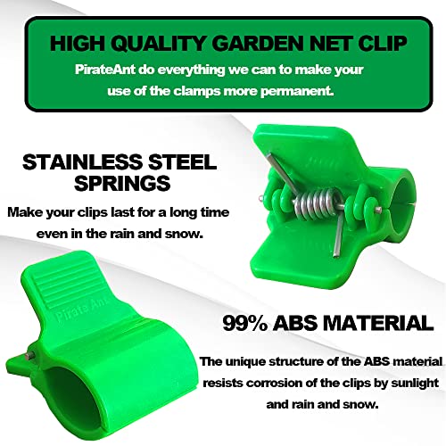 Greenhouse Clamps for 1/2 Inch PVC Pipe, Greenhouse Hoops,Support Frame, Grow Tunnel,Plant Support Garden Stakes.For Fixing Plant Cover, Garden Plastic Sheeting, Film Row Cover, Net(60 Pcs in 2 boxes) - size: for 1/2 inch PVC Pipe (Pack of 2)