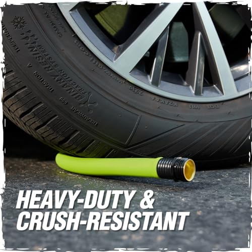 RUGGED RHINO Heavy Duty Garden Hose 25ft x 5/8in, Green and Black - color: Green/Black, size: 25 Feet