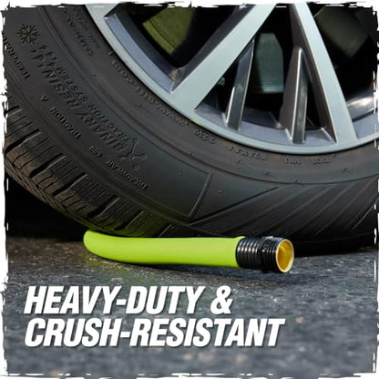 RUGGED RHINO Heavy Duty Garden Hose 25ft x 5/8in, Green and Black - color: Green/Black, size: 25 Feet
