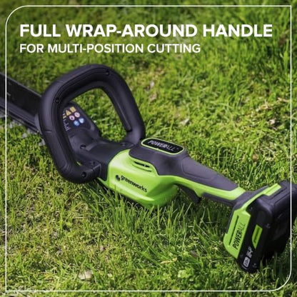Greenworks 24V 20in Hedge Trimmer, 2.0 Ah Battery and Charger Included - size: 20 in, style: With 2Ah Battery