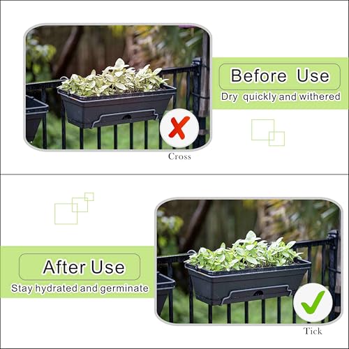 8 Pcs 12-Cell Replacement Capillary Mats for Seed Starting - size: 8 Pcs 12-Cell