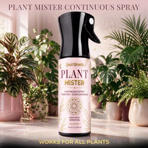 Plant Mister Spray Bottle for Indoor Plants With Plant Care Guide - color: Pink Astrology