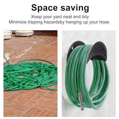 GARTOL Garden Hose Holder Heavy Duty Wall Mount, High Carbon Steel Hose Hanger for Outside Yard, Rust Proof - size: 1 Pack
