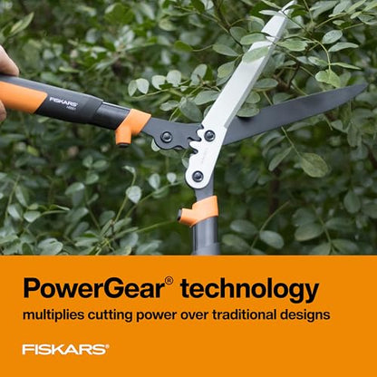 Fiskars 23" PowerGear2 Garden Hedge Shears, Hedge Clippers, 10" Blades - style: 23" PowerGear2