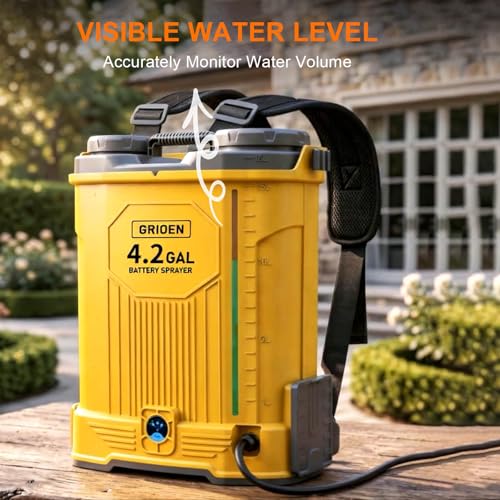 4.2 Gal Backpack Sprayer Compatible with DeWalt 20V Battery (Tool Only)