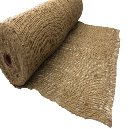 AK Trading CO. Jute Erosion Control, Soil Saver Mesh Blanket - 48" Wide x 75 Yard Roll (225 feet Long) - 900 Sq. Ft. Coverage - size: 75 Yards