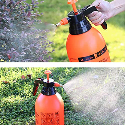 Garden Pump Sprayer 68oz/0.5Gallon Hand-held Orange-2Pcs FKM Gasket