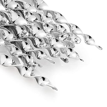 OFFO 15 Pack Bird Reflectors for Outside,Weather-Resistant Reflective Rods with Spiraling Light Flashes to Keep Pigeon and Woodpecker Away from Trees, Porch, Balcony, Silver - color: Silver