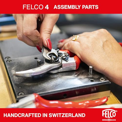 Felco F4 Pruning Shears – 9.25" Swiss-Made Garden Clippers for Pruning | Hand Pruners for Gardening | Garden Tool Cutter with Precision Bypass Blade, Aluminum Body, Replaceable Parts, Nut/Bolt Model - size: F4 Large Basic