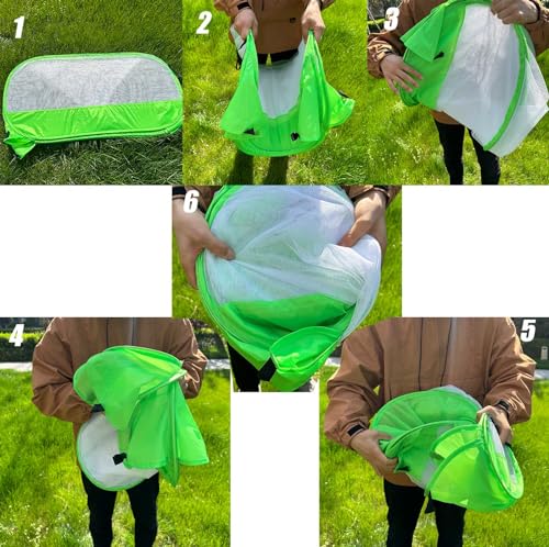 36" Garden Mesh Plant Enclosure Cover, Pop-up Garden Mesh Plant Cover for Pests, Bird and Pest Protection Guard for Fruit, Vegetables, Flowers and Herbs(1Pcs 24x24x36in Having Bottom) - style: 1Pcs 24x24x36in Having bottom