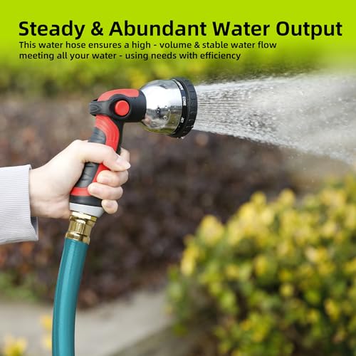 Worth 3/4” x 25 ft Heavy Duty Green Garden Hose, Male to Female Fittings - color: Green, size: 3/4" x 25ft' (25feet)
