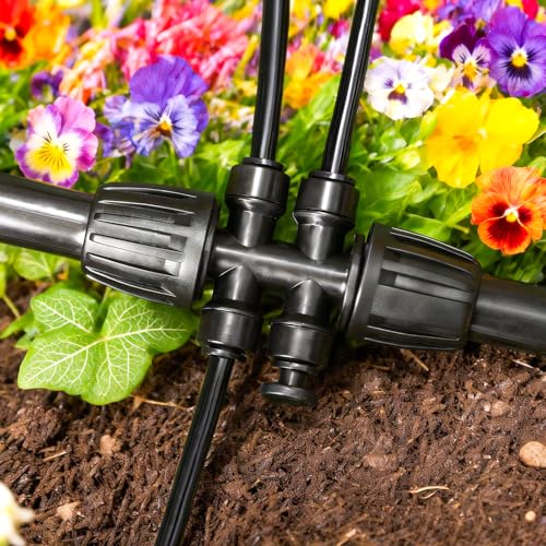30 Pack 1/4 Inch Drip Irrigation End Plug Fittings - 1/4'' Drip Line End Cap Fittings for 1/4'' Drip Line Push-to-Fit Connectors End Closure Parts for Drip Irrigation System - size: 1/4" Push-to-connect Plug