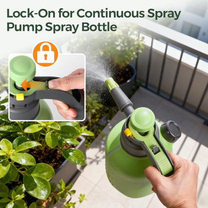 T4U Pump Sprayer 0.5 Gallon, Garden Spray Bottle with Short Nozzle - size: Short Nozzle