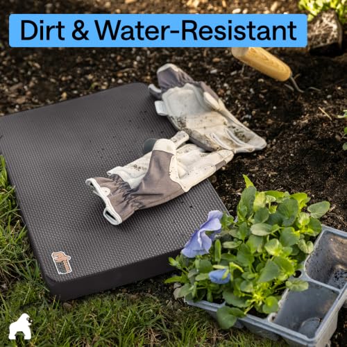 GORILLA GRIP® Extra Thick Foam Kneeling Pad for Gardening, 17.5x11 Charcoal - color: Charcoal
