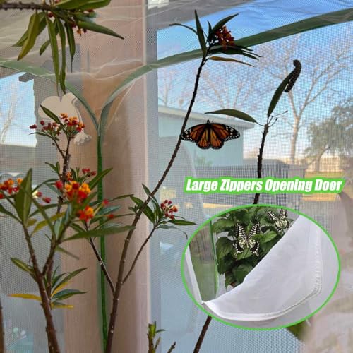 36" Garden Mesh Plant Enclosure Cover, Pop-up Garden Mesh Plant Cover for Pests, Bird and Pest Protection Guard for Fruit, Vegetables, Flowers and Herbs(1Pcs 24x24x36in Having Bottom) - style: 1Pcs 24x24x36in Having bottom