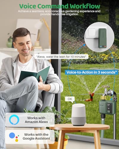 WiFi Water Timer for Garden Hose, 3 Pc Smart Sprinkler Controller - style: 3 Pc