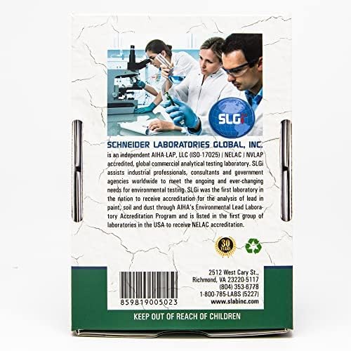 Lead Test Kit in Paint, Dust, or Soil 20PK (1 Bus. Day) Schneider Labs - size: 20 Pack 1 Day