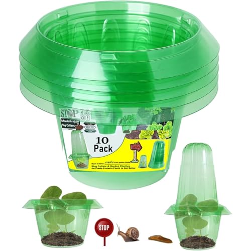 10 Pack Slug Collars for Plants