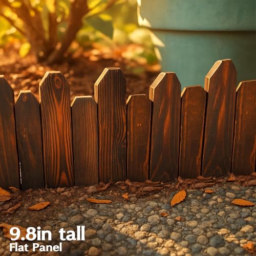 Wood Garden Edging, Flat Panel, 5.9 in H x 4.0 ft L (1 Pack)
