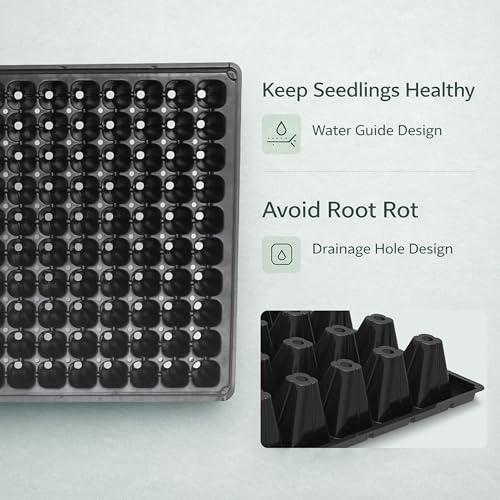Gardzen 10 Pack 200 Cell Seed Starter Trays - size: 200-Cell