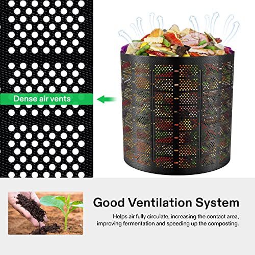 VIVOSUN 500 Gallon Outdoor Compost Bin, Expandable Composter - size: 500 Gallon