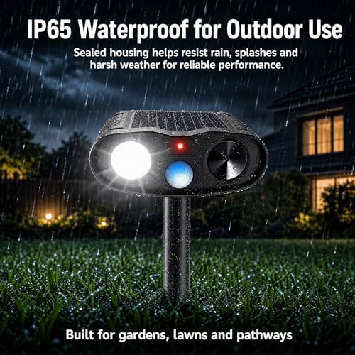 2026 Solar Ultrasonic Animal Repellent Sonic Fortress Pro Deer Repellent