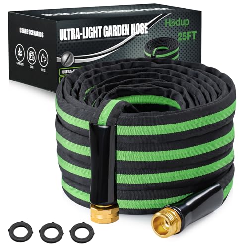 25FT Lightweight Super Flexible Garden Hose - color: black-green, size: 25 FT