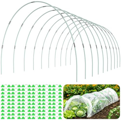 60Pcs Greenhouse Hoops for Raised Beds, Rust-Free Fiberglass - size: 60 PCS
