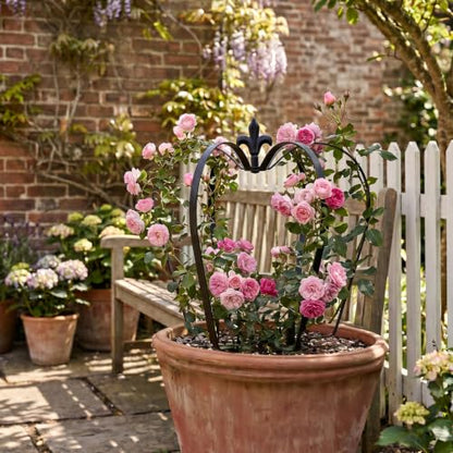 2 Pack 16.1" Garden Obelisk Trellis for Climbing Plants Outdoor