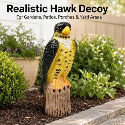 GiftExpress 13.5" Scarecrow Eagle Falcon Hawk Decoy, Pest Repellent, Bird Control, Bird Deterrent, Garden Protectors, Repeller, Eagle Garden Décor