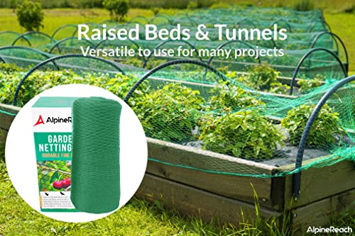 AlpineReach Garden Netting 7.5 x 65 ft, Green Heavy Duty Bird Net - color: Green, size: 7.5ft x 65ft