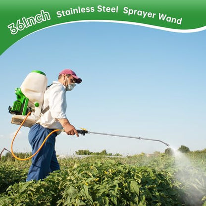 Sprayer Wand,Adjustable Universal Sprayer with 3/8" Brass Barb, Stainless Steel Replacement Sprayer Wand with Shut off Valve (36 Inches Sprayer Wand) - color: 36 Inches Sprayer Wand - 3/8" Barb