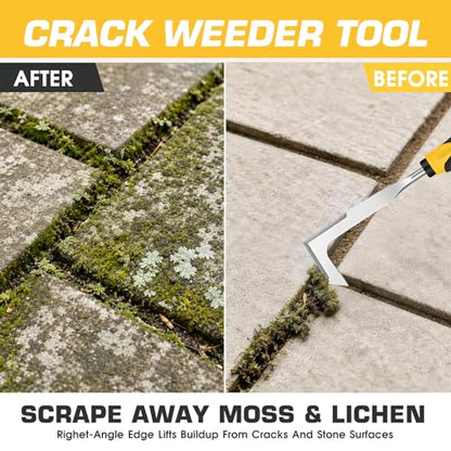 SWANSOFT Crack Weeder – Heavy Duty Stainless Steel Crevice Weeding Tool