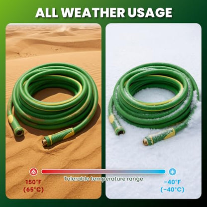 Garden Hose 10ft x 5/8", Heavy Duty Water Hose, Kink Resistant - color: Green, size: 10FT