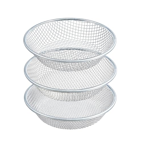 3PCS Soil Sifter for Gardening, Rock Sifter for 5 Gallon Bucket,Compost Sifter Dirt Sifter,Captures Dirt Rocks Sawdust - color: 3PCS (1/4in, 1/8in, 3/8in)