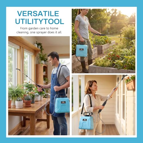 High Reach Plant Waterer with Spray Can Electric Water Sprayer