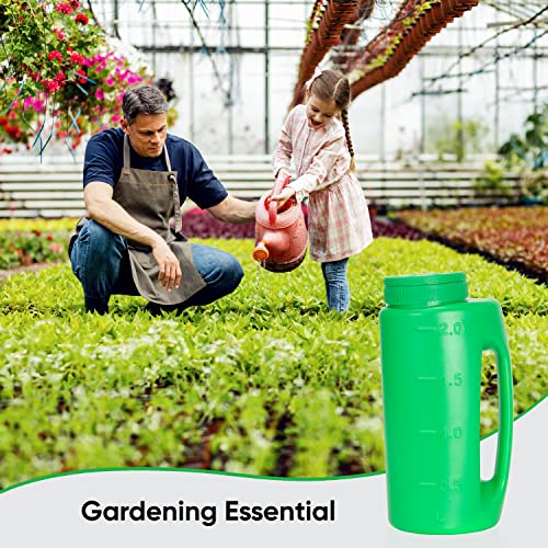 Superio Handheld Spreader for Lawn and Garden Seed, Fertilizer and Ice Melt Spreader 2 Liter, Adjustable Hole Size - color: Multi