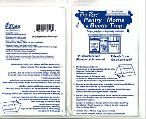 Pantry Moth Traps - 6 Ready to Use Pre-baited Traps